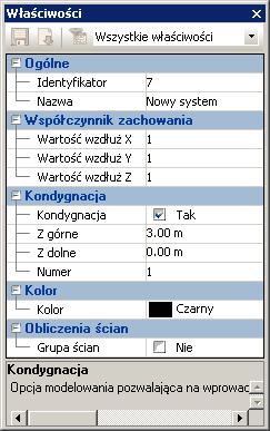 Możesz zdefiniować współczynniki zachowania sejsmicznego jako "wymuszone" (wtedy możesz wprowadzić wartości w kolejnych polach dla współczynnika "q") lub "obliczone".