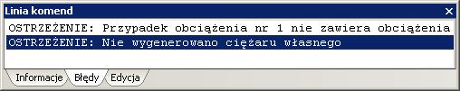 Sprawdź model MES Przed rozpoczęciem analizy, można wykonać operacje sprawdzenia poprawności modelu (czy zawiera wszystkie elementy niezbędne dla przeprowadzenia obliczeń).