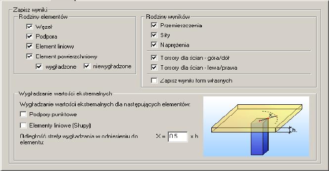 przejść do zakładki "Pamięć": Można wybrać, aby program tworzył wybieralne lub niewybieralne węzły (w przypadku dużych i złożonych modeli, wybieralne węzły wymagają większej ilości pamięci); Można