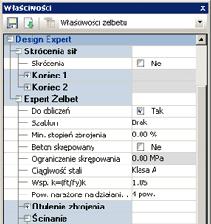 Obliczenia słupów Wymiarowanie słupów za pomocą modułu Expert żelbet uwzględnia: Wymiarowanie zbrojenia dla każdego słupa (automatycznie lub w sposób wymuszony przez użytkownika); Sprawdzenie