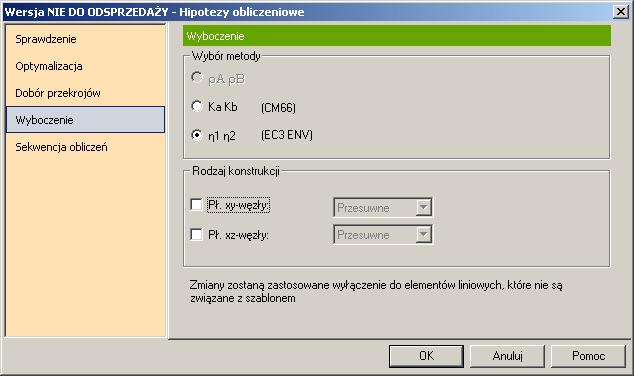 Kryterium obwiedni: najbardziej wytężonym elementem będzie ten, którego wskaźnik 1/L lub wytężenie (z uwagi na wytrzymałość lub stateczność) będzie najwyższy.