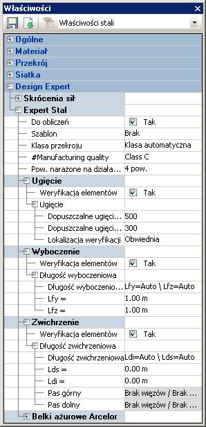 Hipotezy lokalne Aby uwzględnić element przy obliczeniach wymiarujących, opcja "Do obliczeń" musi być aktywna. Jeżeli odznaczona, element nie jest obliczany przez moduł wymiarujący.