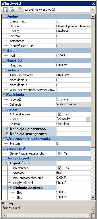 okno Właściwości będzie stale wyświetlane (autoukrywanie okna właściwości jest wyłączone); Gdy przycisk jest w tej pozycji okno Właściwości będzie wyświetlane tylko, gdy zaznaczony zostanie element