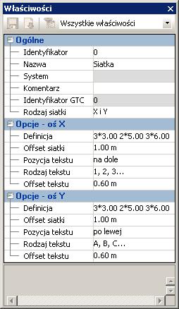 Siatki Dostęp do poleceń Menu: Utwórz > Siatka. Tworzenie siatki budowli 1. Wywołanie polecenia siatki. 2.