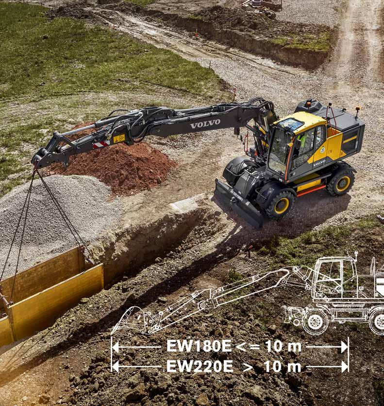 Sięgaj dalej, podnoś więcej Zwiększ swoje możliwości za pomocą nowego dwuczęściowego wysięgnika i ramienia ciężkich prac jego konstrukcja pozwala sięgać dalej, kopać głębiej i podnosić wyżej.