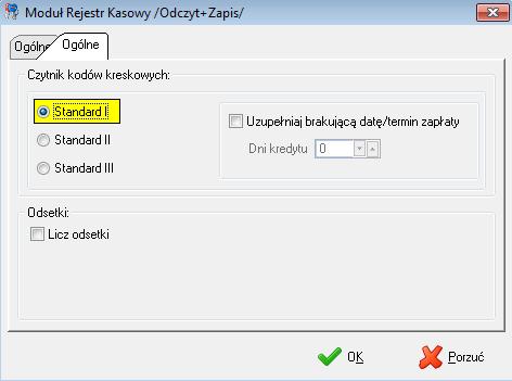 Ikony umieszczone na pasku bocznym uruchamiają operacje : - Bieżący raport k - Raporty archiwalne - Wpisy archiwalne - Przypomnienia operatora - Wydruki - Wtyczki CMD Konfiguracja modułu Aby