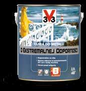 Odporna na duże wahania temperatur: od -40 C do +60 C. Wzmocniona ochrona antykorozyjna bezpośrednio na rdzę. Tiksotropowa łatwo nakłada się na powierzchnie pionowe. Gwarantowana trwałość koloru.