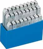 grawerce 0-0 HRC Rozmiar czcionki: od 1 do 1 Zestawy pakowane w pudełka z niebieskiego tworzywa sztucznego Nr 100 cyfry 0-9 (9 szt.