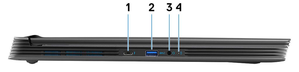 1 drugiej generacji Type-C)/port DisplayPort Obsługuje standardy USB3.1 Gen2 Type-C, DisplayPort1.