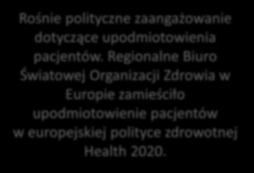 Zdobycie przez pacjentów wiedzy na temat swojego schorzenia, stanu zdrowia, opcji leczenia i preferencji.