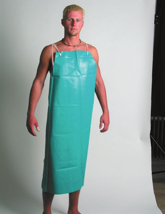 x 136 cm Working apron, PVC / polyester / PVC, size 90 x 120 cm,