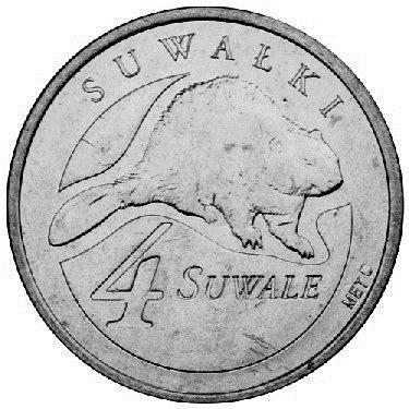 4 Suwale Suwałki Projekt : awers: Marceli Łankiewicz, model gipsowy: