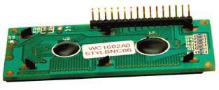 ZLST7 zestaw uruchomieniowy dla mikrokontrolera ST7FLITE9 Złącze alfanumerycznego wyświetlacza LCD Zestaw ZLST7 wyposażono w złącze umożliwiające