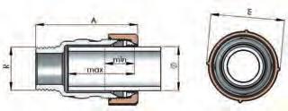 Do rur stalowych, tzw rur czarnych i rur PE Typ QA Złączka zaciskowa z gwintem zewnętrznym Rury stalowe i tzw.