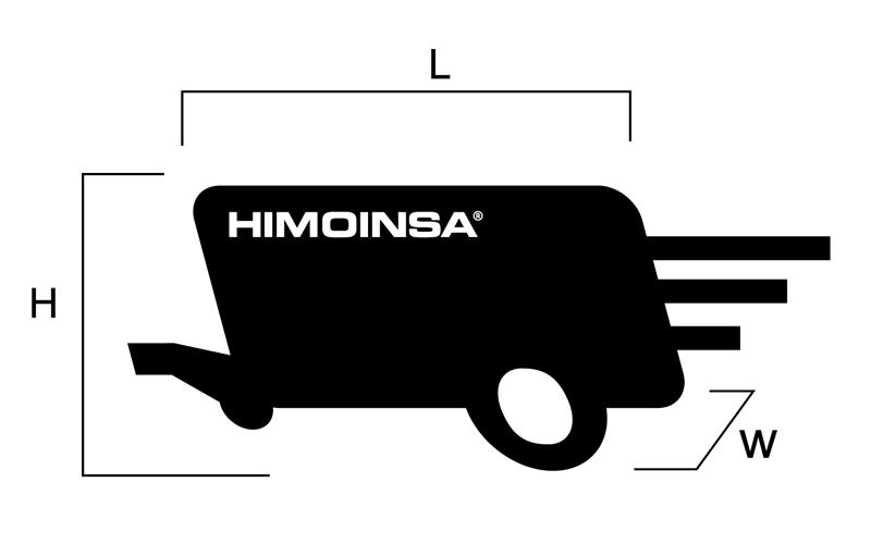 Wymiary Waga i wymiary (L) (H) (W) Długość mm 4.122 Wysokość mm 2.238 Szrokość mm 1.857 Wymiary transportowe m3 17,13 (*) Waga z płynami Kg 2.