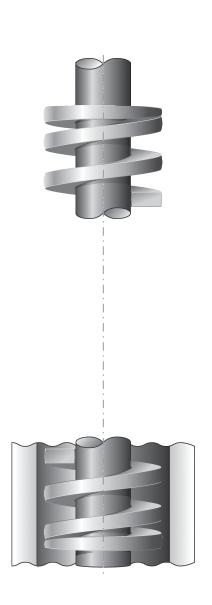 PARAMETRY TECHNICZNE F 1 F 1 Sprężyny tłocznikowe są wykonywane wg normy ISO 10243 z drutu o przekroju prostokątnym.