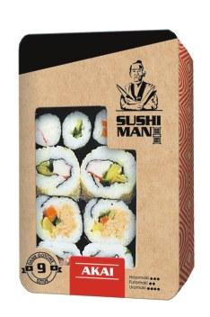 Uramaki: 2 z paluszkiem surimi, 2 z ³ososiem 2 x Futomaki: z pieczon¹ ryb¹ 3