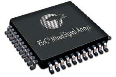 Programmable System On Chip (PSoC) produkt f. Cypress Semiconductors CPU: PSOC1: M8C (8-bit, arch.