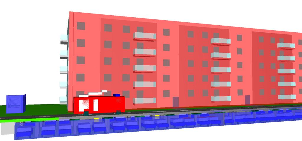 Podział budynku na strefy pożarowe Budynek mieszkalny wielorodzinny Strefa pożarowa ZL IV Terenowa wyrzutnia pożarowa przynależna