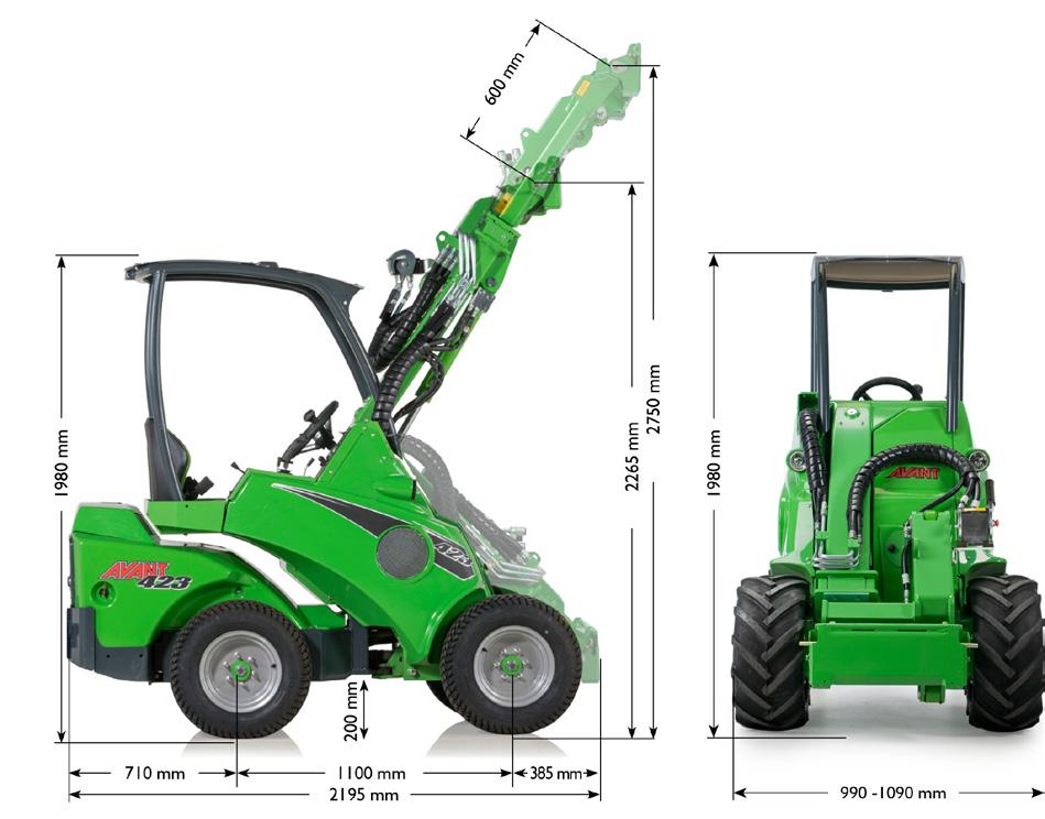 70 000 zł* 84 560 zł* Gwarancja: 24 miesiące lub 750 mtg 14 560 ZŁ* AVANT 423 KUBOTA D902 22KM 275 cm 500 kg