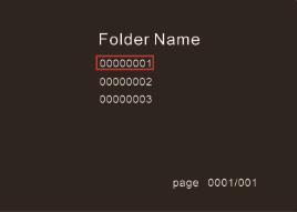 (2) Wciskając przyciski wybierz folder, w którym znajduje się plik.