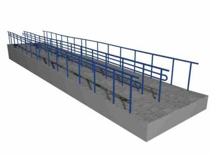 B-B C-C C-C B-B B-B C-C Pozycja Nazwa Poręcz z rury stalowej Materiał 2 Poręcz z rury stalowej RO 40x2 RO 48,3x2 4 Wspornik poręczy PL 40x52x4 5 Rura łącząca poręcz RO 42,4x2,6 6 Rura łącząca poręcz