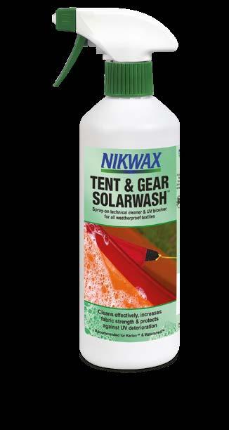 Tent & Gear SolarProof Najbardziej wydajna i najbezpieczniejsza ochrona namiotów i sprzętu wykonanych z tkanin syntetycznych.