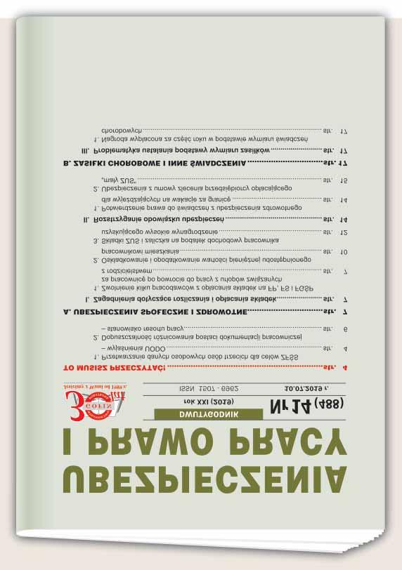 Dokumentacja kadrowa BHP Rozliczenia z PFRON Pracownicze plany kapitałowe Vademecum kadrowca Dwutygodnik Główne działy tematyczne Czasopisma: Obrót krajowy Kasy rejestrujące Obrót z zagranicą Porady