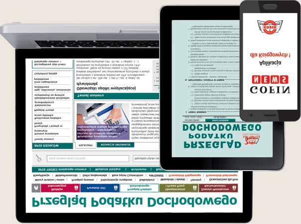 (z przywilejem dostępu do wersji on-line i ewydania) Dwutygodnik Główne działy tematyczne Czasopisma: Temat numeru Przychody i koszty w firmie Rozliczanie podatku przez płatnika Majątek trwały