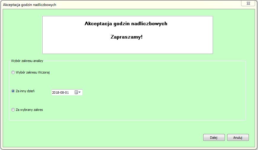 Dostępne do wprowadzenia są następujące typy zdarzeń: - wejście; - wyjście; - wejście służbowe; - wyjście służbowe; - wejście socjalne; - wyjście socjalne. 11.