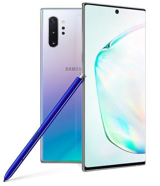 Samsung Galaxy Note 10 Specyfikacja: Wyświetlacz - 6.3 ; 1080 x 2280 pix; 401 PPI; System operacyjny - Android 9.