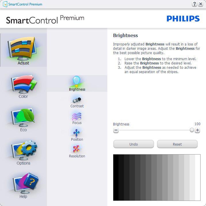 Rozpoczęcie w okienku Standard (Standardowe): Kreator pierwszego uruchomienia Pierwsze uruchomienie oprogramowania SmartControl Premium po ukończeniu instalacji, spowoduje