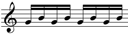 arpeggio [arpedżio] glissando tremolo tremolando spiccato [spikkato] arco [arko] pizzicato [piccikato] Zagrać wszystkie możliwe dźwięki pomiędzy zaznaczonymi nutami.