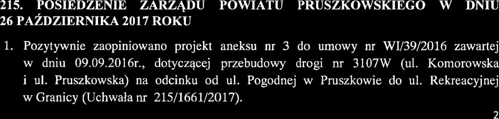 ,,szkoł rodzeni dl mieszkńców Powitu Pruszkowskieo", po zpoznniu się z protokołem komiqi konkursowej z dni 1 pździemik 217 r., przeznczjąc n relizcję ww.