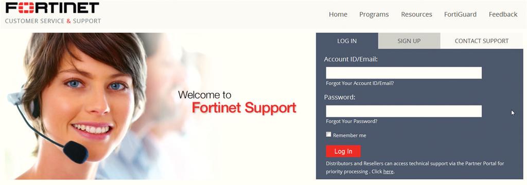 REJESTRACJA PRODUKTU FORTINET KROK PO KROKU Aby zarejestrować produkt Fortinet musisz posiadać konto na portalu https://support.