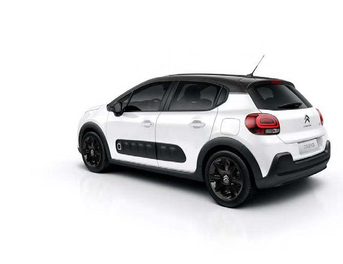 3,99 m PIĘĆ WYGODNYCH MIEJSC KOMPAKTOWA SYLWETKA W kabinie CITROËNA C3 bez trudu mieści się pięć osób.