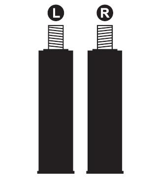 OBSŁUGA Przed montażem, należy rozróżnić lewą i prawą rączkę (zgodnie z ilustracją poniżej): Montaż Należy zamontować rączki