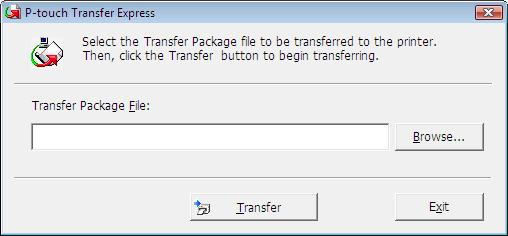 Przesyłanie szablonów za pomocą aplikacji P-touch Transfer Express (tylko systemy Windows )