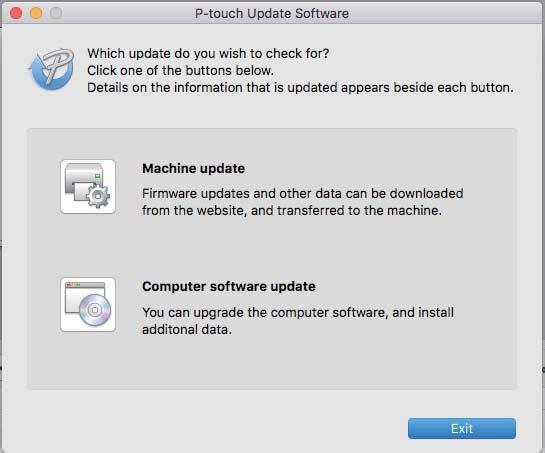 Jak zaktualizować oprogramowanie P-touch 3 Kliknij ikonę Machine update (Aktualizacja urządzenia).