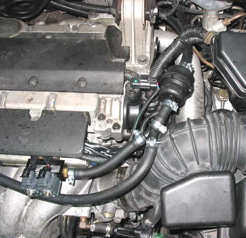Zabudowa zespołu filtra paliwa LPG typ: Tartarini Auto (nr homologacji E13 67R 01 0217) 1. Zespół filtra LPG zabudować pomiędzy parownikiem/regulatorem ciśnienia, a urządzeniami wtrysku gazu (rys.