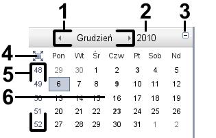 Jak przeglądać kalendarz Moduł Kalendarz 5.3.3.2.