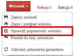 5. W sekcji V należy rozpocząć wypełnianie danych od wprowadzenia zadań w pkt. 5.1.