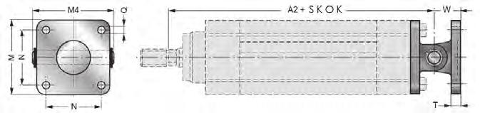 94 60 UWAGI: w komplecie 4 śruby Ucho proste kompletne XANL XANL /.