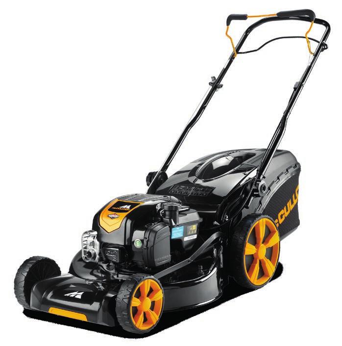 Zatrzaskowy składany uchwyt, zaawansowana konstrukcja M53-160WRPXV MOW N STOW Przełomowa technologia silnika Mow N Stow marki Briggs & Stratton umożliwia przechowywanie kosiarki pionowo, co ogranicza