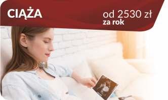 ZAKRES PAKIETÓW INDYWIDUALNYCH od 539 zł za rok Nielimitowane konsultacje lekarza internisty/pediatry Nielimitowany dostęp do 5 specjalistów Nielimitowany dostęp do badań diagnostycznych i