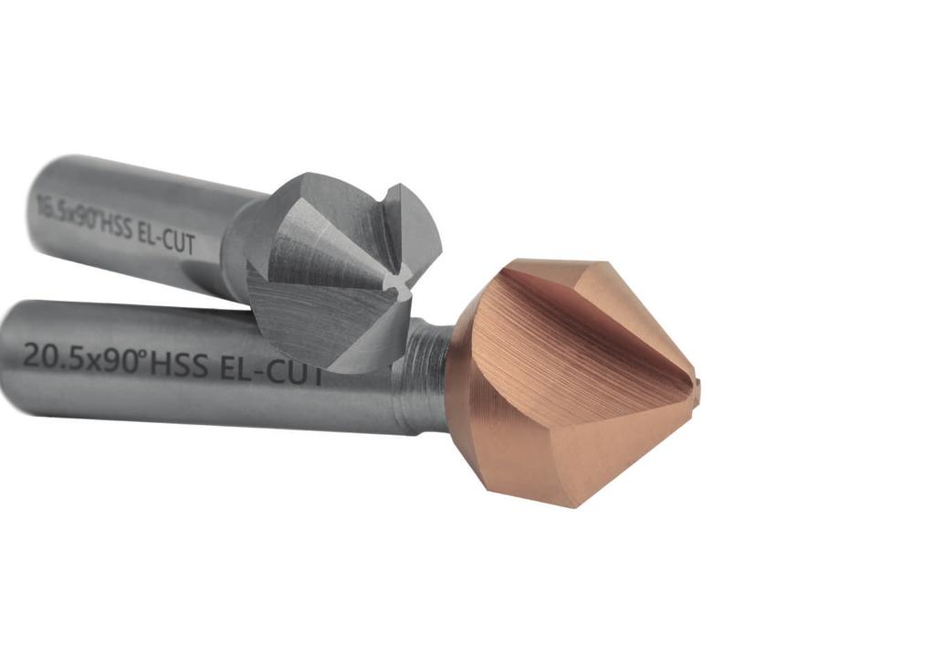 ogłębiacze stożkowe HSS DI 335-C - dobra jakość stali szybkotnącej - twarde i odporne na ścieranie ostrza - optymalna