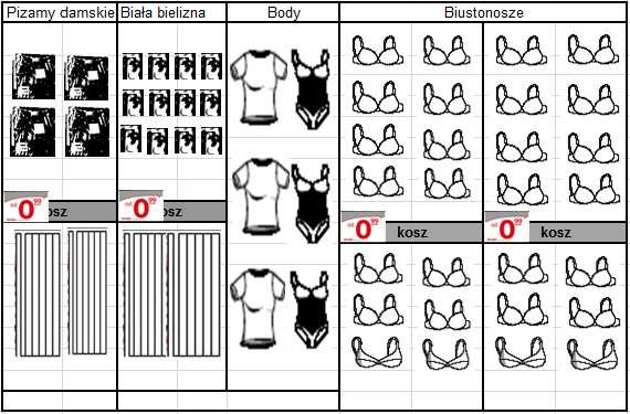 6.2. Ekspozycja bielizny damskiej 6.2.1.