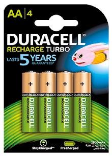 DURACELL BATERIE SPECJALISTYCZNE, AKUMULATORY NI-MH SPECIALTY BATTERIES, NI-MH RECHARGEABLE
