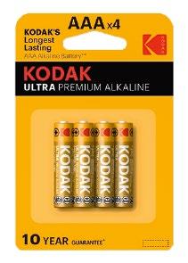 Zinc-carbon batteries Kodak Xtralife