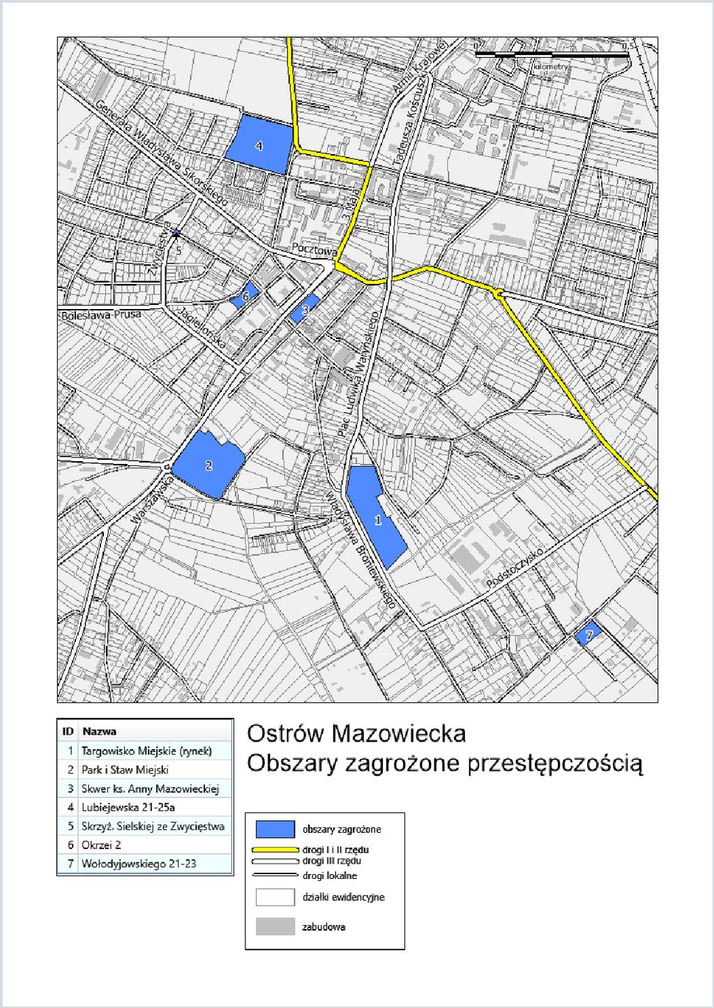 Diagnoza czynników i zjawisk kryzysowych oraz skali i charakteru potrzeb rewitalizacyjnych w Mieście Ostrów Mazowiecka Mieszkańcy Ostrowi Mazowieckiej zagrożeni są przede wszystkim wykroczeniami